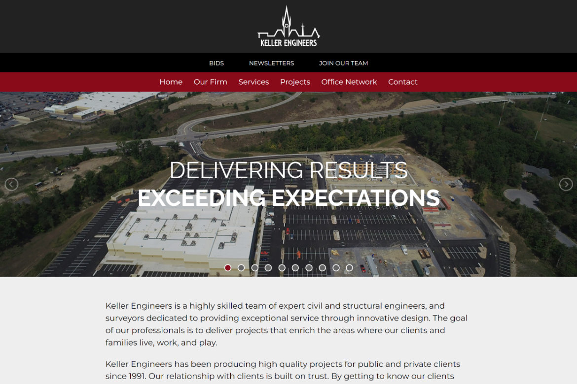Keller Engineers home page